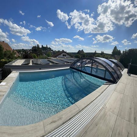 Ferienwohnung Schlossblick - 4 Sterne Sauna Pool Whirlpool Exklusiv Braunfels Ngoại thất bức ảnh